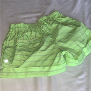 Lululemon neon shorts